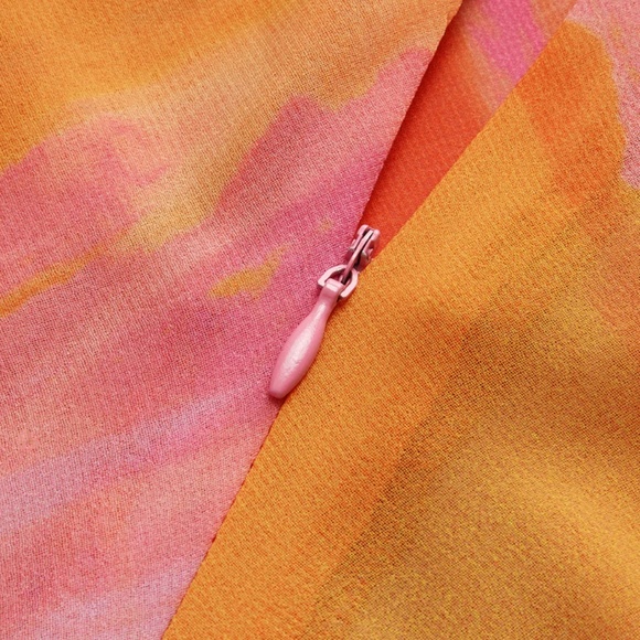 Semi-Sheer Halter Backless Tie Dye Short Dress - Multicolor / L - Picture 4 of 6